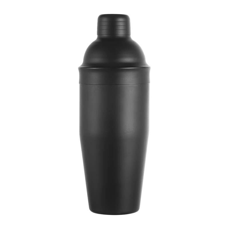 Biradlı Steel Cocktail Shaker, Black, 700 Cl