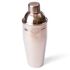 Biradlı Çelik Kokteyl Shaker, 700 Cl, Bakır