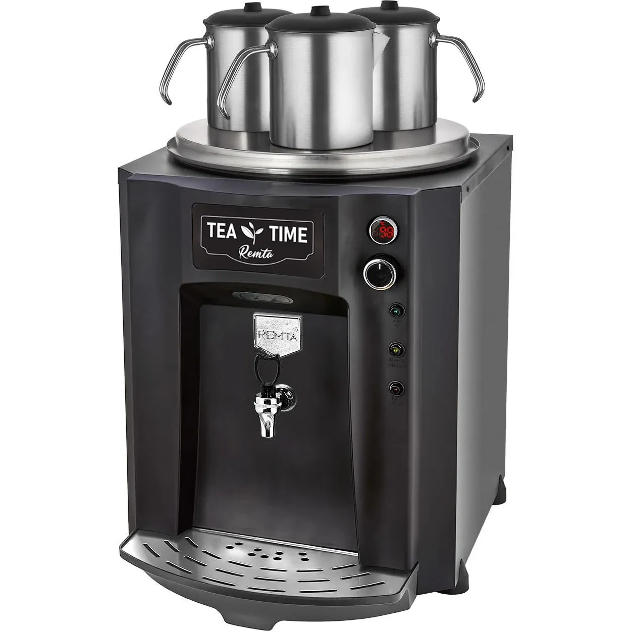 Remta 3 Demlikli Premium Jumbo Çay Makinesi 40 lt Şamandıralı (Şebekeden Su Alma)