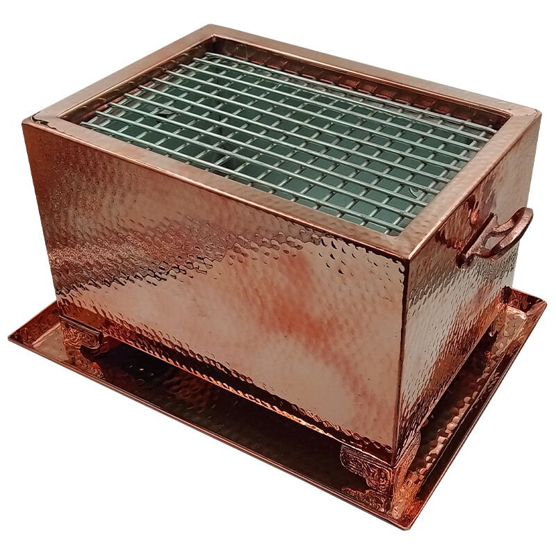Anka Masaüstü Mangal, 38x29x25 cm, Bakır