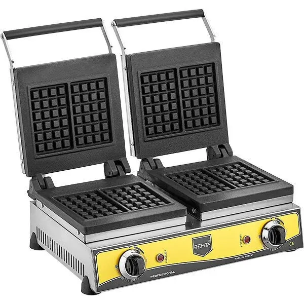 Remta Çiftli Kare Model Waffle Makinesi Elektrikli