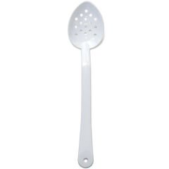 Biradlı Policarbon Servis Kaşığı, Delikli, 34 cm, Beyaz