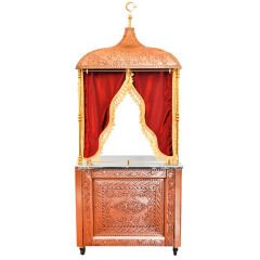 Ateşe Eren Kahveci Güzeli Sunum Arabası, Retro, 90x60x225 cm