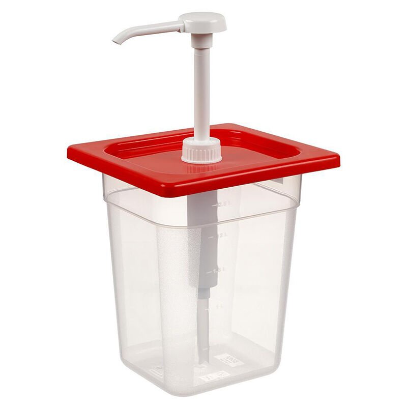 Corona Professional Ketçap Mayonez Pompası, Kilitli, GN 1/6, 17,6 cm x 16,2 cm, BO9146