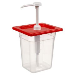 Corona Professional Ketçap Mayonez Pompası, Kilitli, GN 1/6, 17,6 cm x 16,2 cm, BO9146