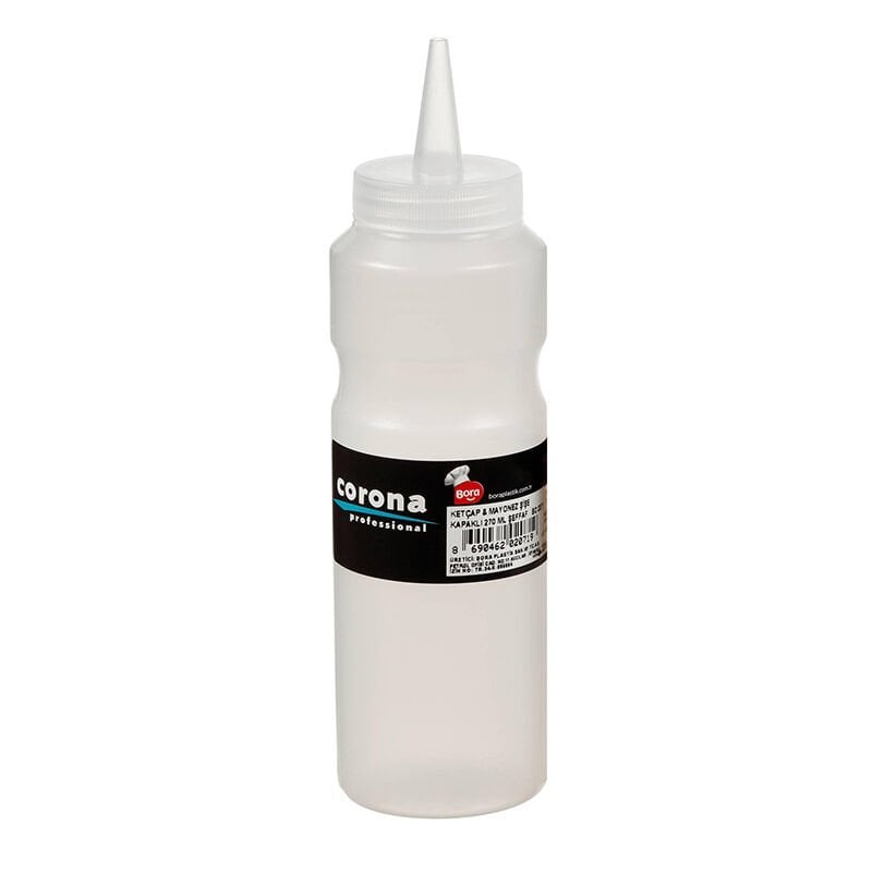 Corona Professional Ketçap Mayonez Sosluk, Kapaklı, 270 ml, Şeffaf, BO2071
