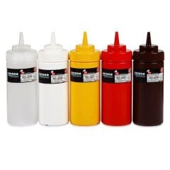 Corona Professional Ketçap Mayonez Sosluk, Geniş Kapaklı, Beyaz, 450 ml, BO2112