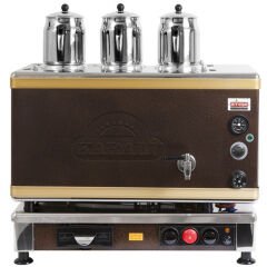Ateşe Gold Analog Çay Kazanı, Statik Boyalı, Gazlı Elektrikli, 3 Demlikli