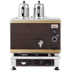 Ateşe Gold Analog Çay Kazanı, Statik Boyalı, Gazlı Elektrikli, 2 Demlikli