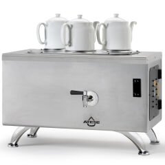 Ateşe Efes Dijital Çay Kazanı, Elektrikli, Inox, 3 Demlikli