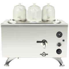 Ateşe Efes Analog Çay Kazanı, Elektrikli, Inox, 3 Demlikli