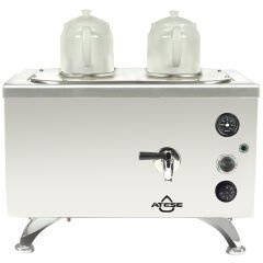 Ateşe Efes Analog Çay Kazanı, Elektrikli, Inox, 2 Demlikli