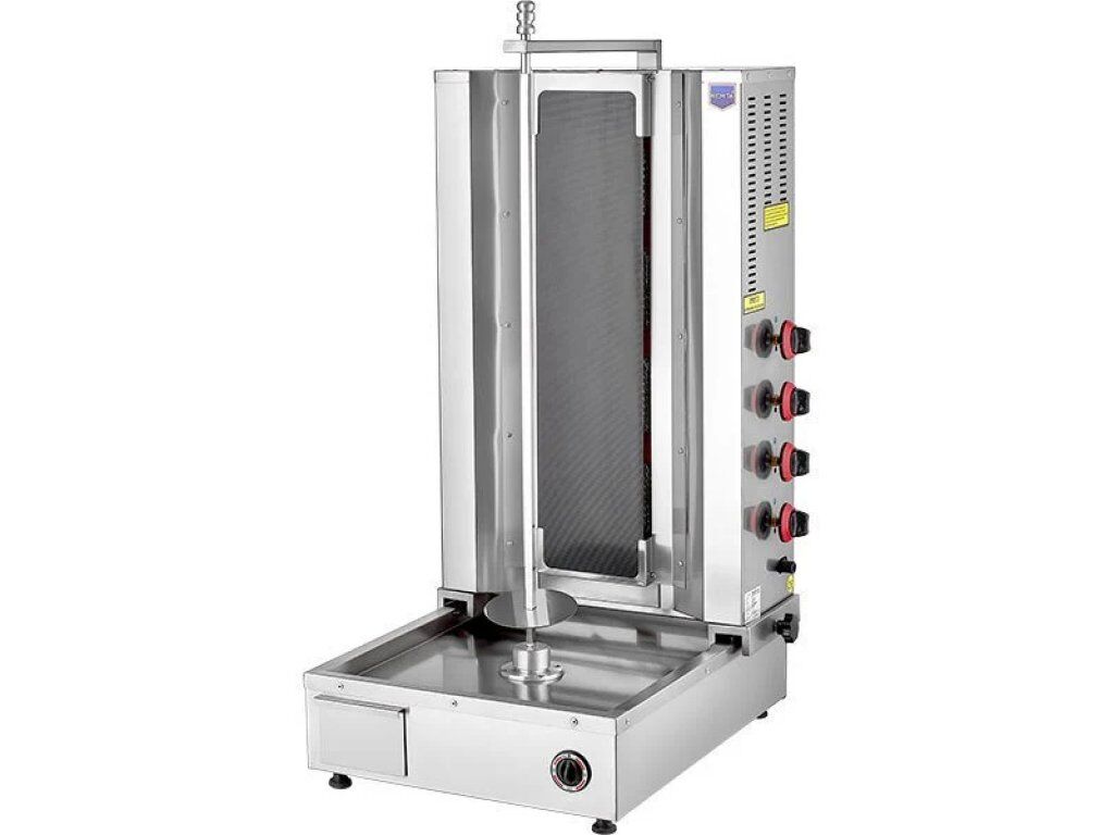 Döner Ocağı 4 Radyanlı Camlı Alttan Motorlu Gazlı (CE)