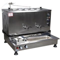 Anka Pro Plus Otomatik Çay Kazanı, 5 Demlikli, 50 Litre, Elektrikli ve Gazlı, Inox
