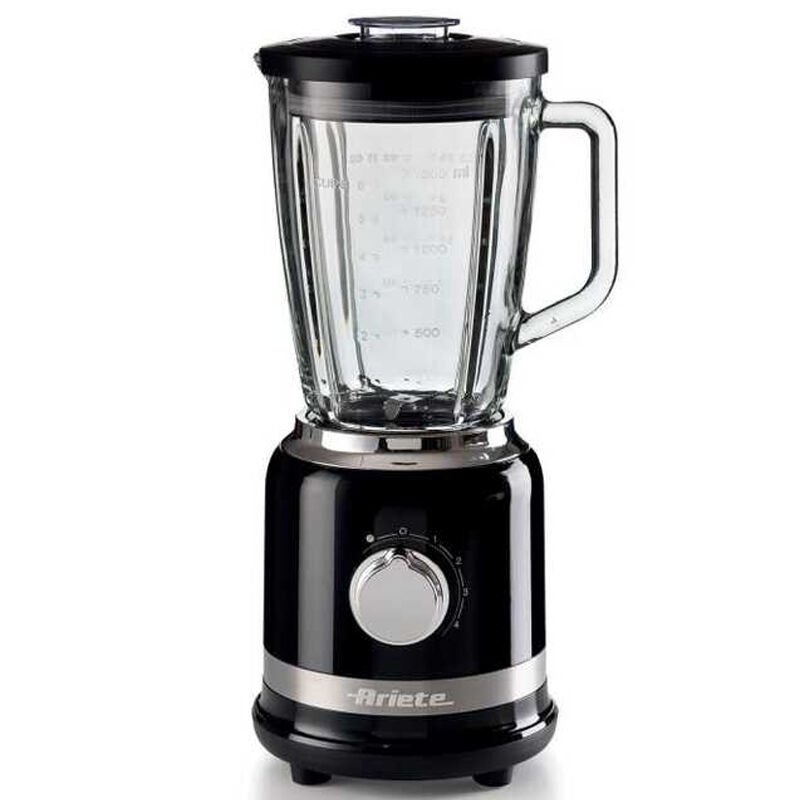 Ariete Moderna Cam Blender, Buz Kırma Fonksiyonlu, 1,5 lt, 1000 w, Siyah