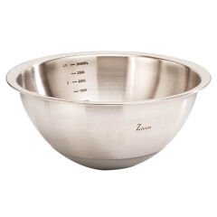 Zicco Karıştırma Kabı, Çelik, Silikon Altlı, 3 Litre, 27x12 cm