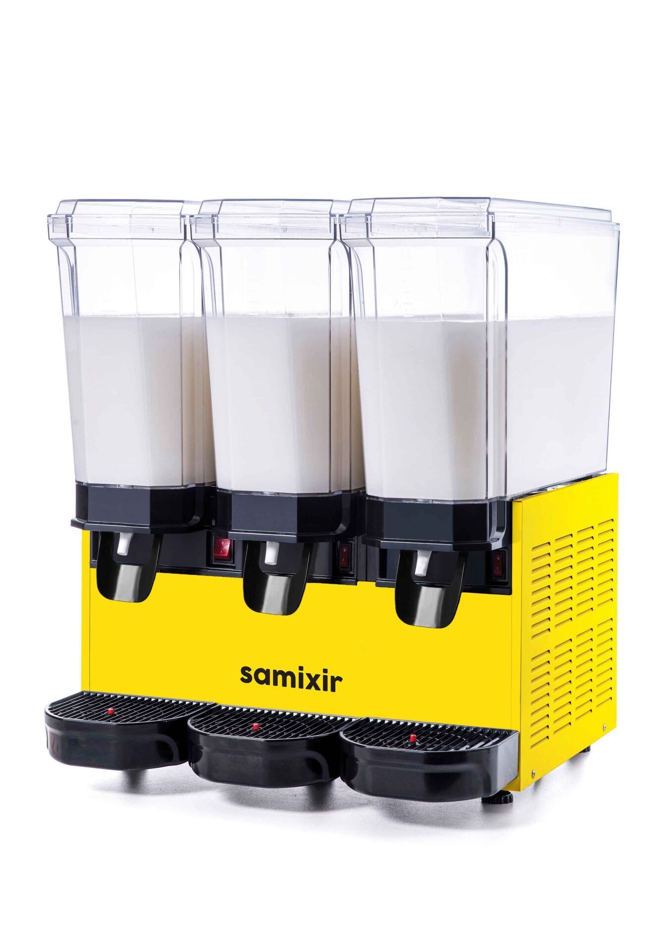 Samixir 60.MMMY Klasik Triple Soğuk İçecek Dispenseri, 20+20+20 Lt, 3 Karıştırıcılı, Sarı