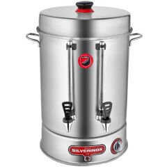 Silverinox Metal Basmalı Musluklu Çay Makinesi, 400 Bardak Kapasiteli, 36 Litre