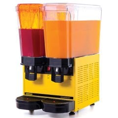 Samixir 40.SMY Klasik Twin Soğuk İçecek Dispenseri, 20+20 Lt, Karıştırıcılı ve Fıskiyeli, Sarı