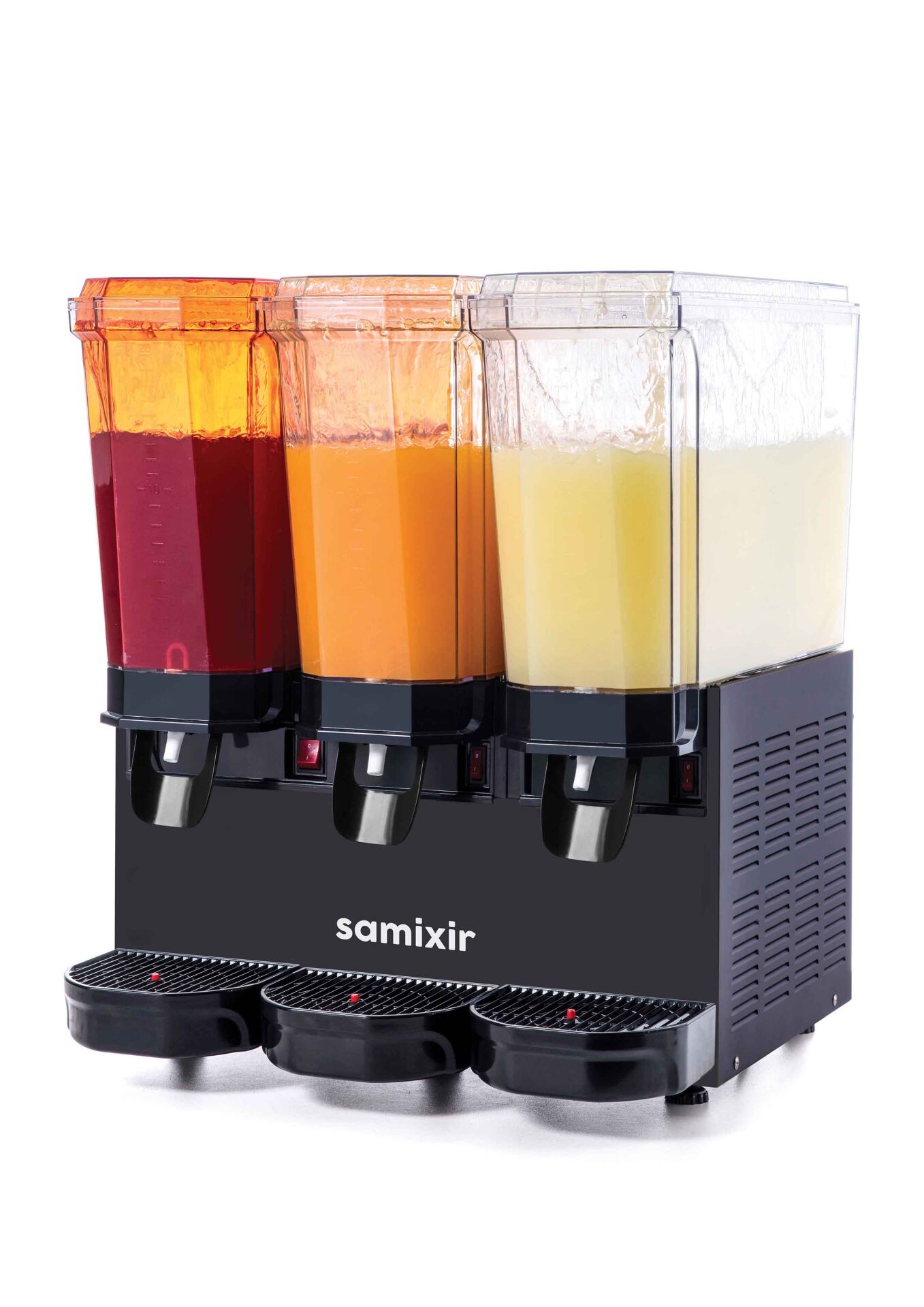 Samixir 60.SSSB Klasik Triple Soğuk İçecek Dispenseri, 20+20+20 lt, 3 Fıskiyeli, Siyah