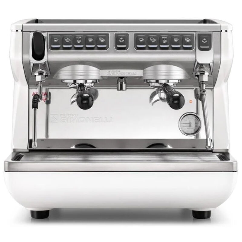 Nuova Simonelli Appia Life II Compact Yüksek Kaşıklı Tam Otomatik Kahve Makinesi, Beyaz