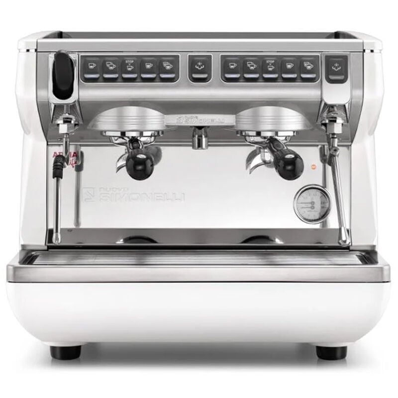 Nuova Simonelli Appia Life II Compact Yüksek Kaşıklı Tam Otomatik Kahve Makinesi, Beyaz