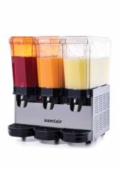Samixir 60.SSSI Klasik Triple Soğuk İçecek Dispenseri, 20+20+20 Lt, 3 Fıskiyeli, Inox