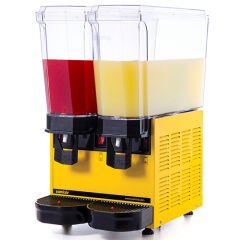 Samixir 40.MMY Klasik Twin Soğuk İçecek Dispenseri, 20+20 Lt, Çift Karıştırıcılı, Sarı