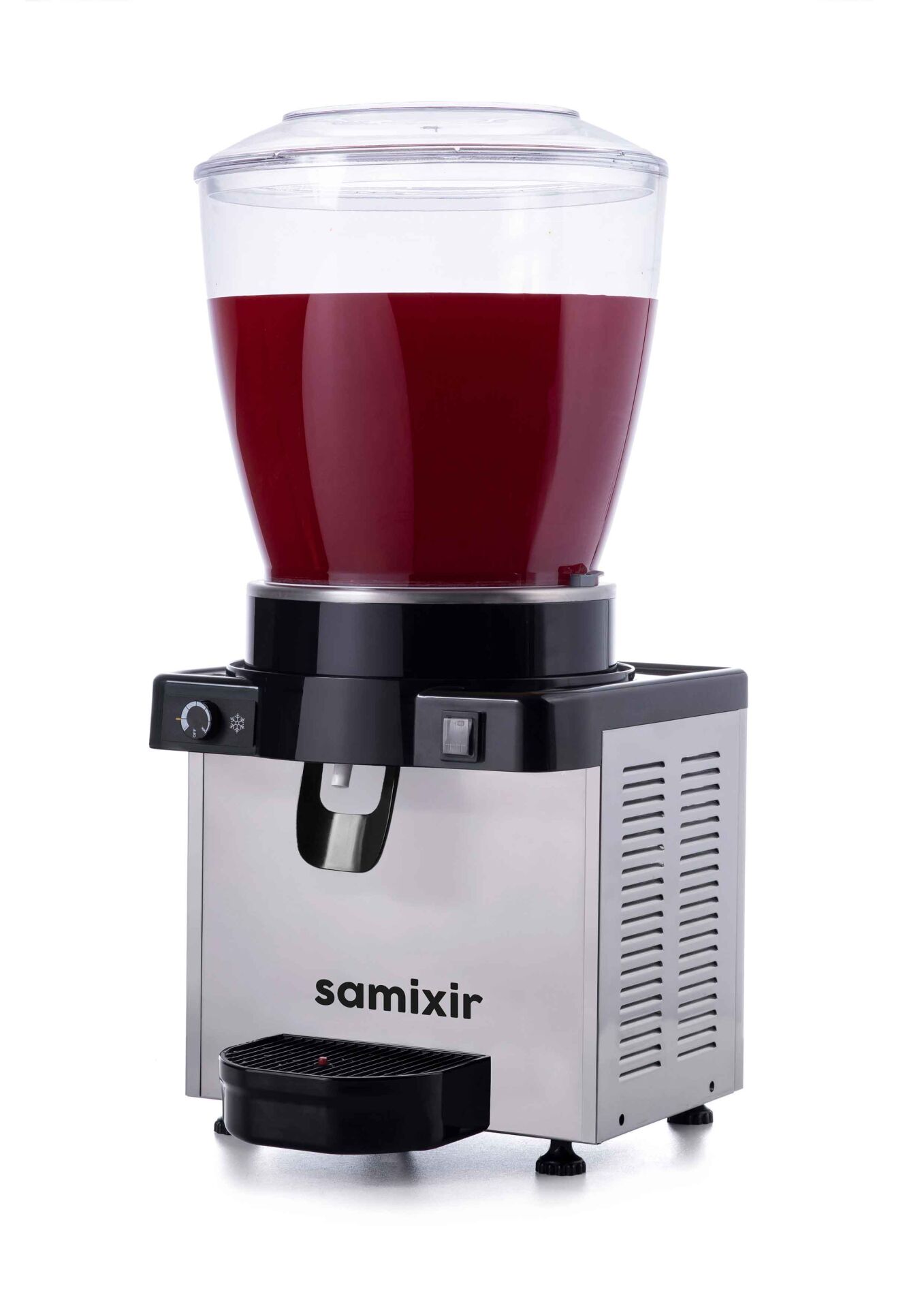 Samixir S22 Panoramik Soğuk İçecek Dispenseri, 22 Lt, Fıskiyeli, Inox
