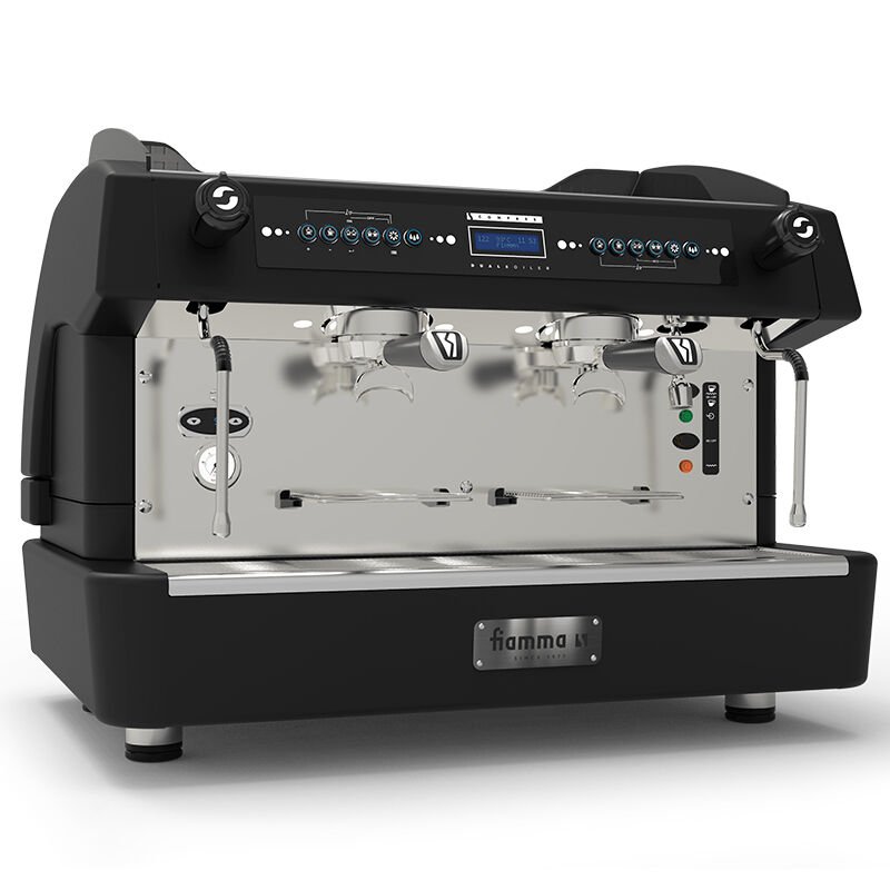 Fiamma Compass 2 Double Boiler Tall Cup Espresso Kahve Makinesi, Siyah