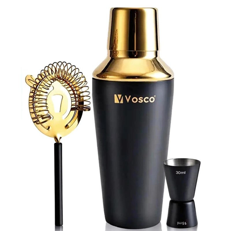 Vosco VSCG-3 Bar Seti, 3 Parça, Paslanmaz Çelik, Gold