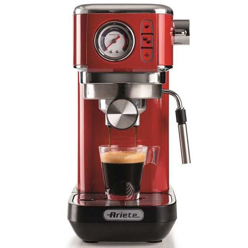 Ariete Moderna Espresso Slim Kahve Makinesi, Kırmızı