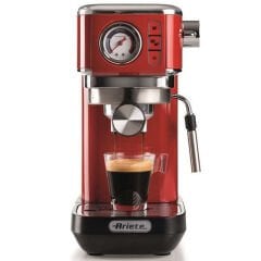 Ariete Moderna Espresso Slim Kahve Makinesi, Kırmızı