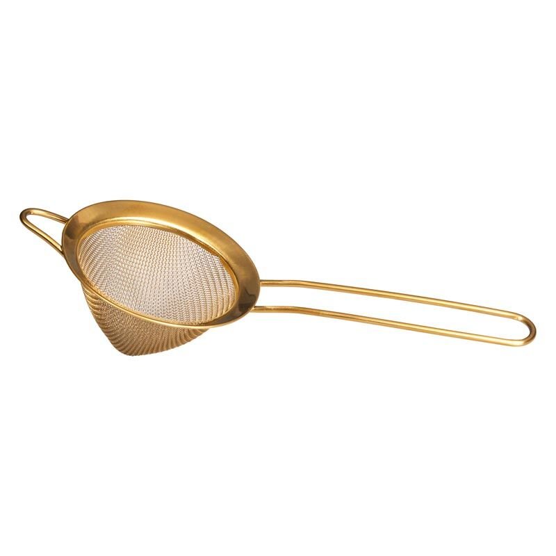 Biradlı Bar Süzgeci, 8 cm, Altın