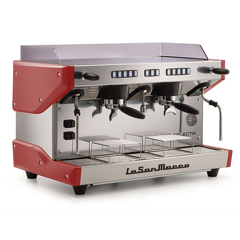 La San Marco Delecta 2 Gruplu Espresso Makinesi, Kırmızı