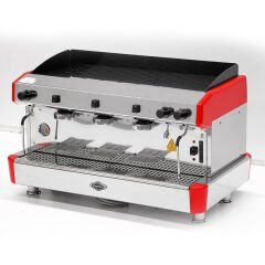 Empero Capuccino ve Espresso Kahve Makinesi, 3 Gruplu, Kırmızı