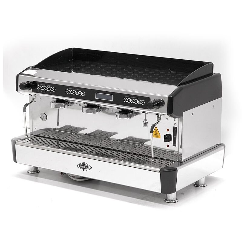 Empero Otomatik Capuccino ve Espresso Makinesi, 3 Gruplu, Siyah