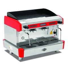 Empero Otomatik Capuccino ve Espresso Makinesi, 2 Gruplu, Kırmızı