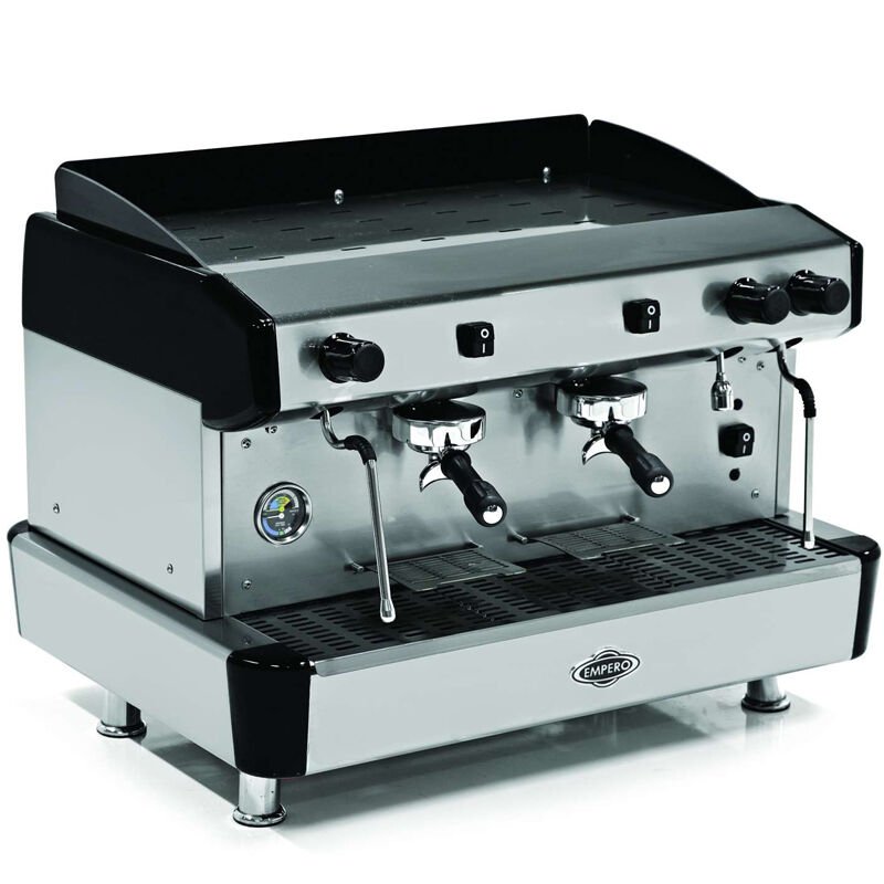 Empero Capuccino ve Espresso Kahve Makinesi, 2 Gruplu, Siyah
