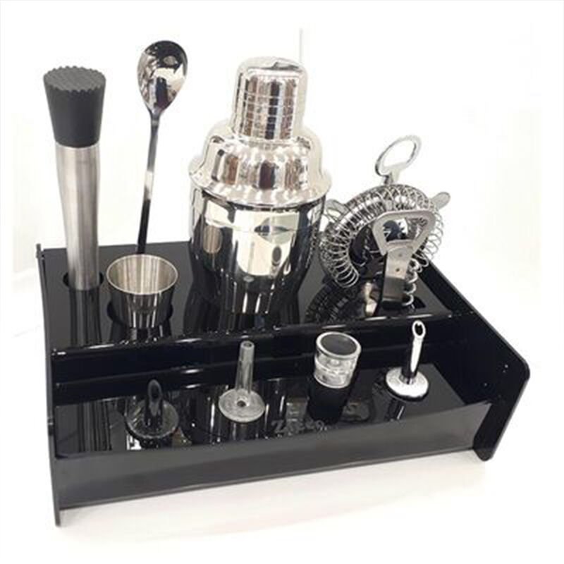 Zicco Akrilik Standlı Bar Set, (Çelik Shaker )