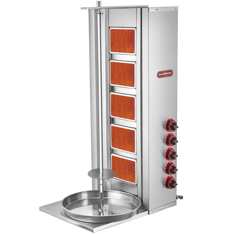 Silverinox 5 Radyanlı Döner Ocağı, LPG'li