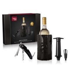Vacu Vin Şarap Seti, Premium, 4 Parça