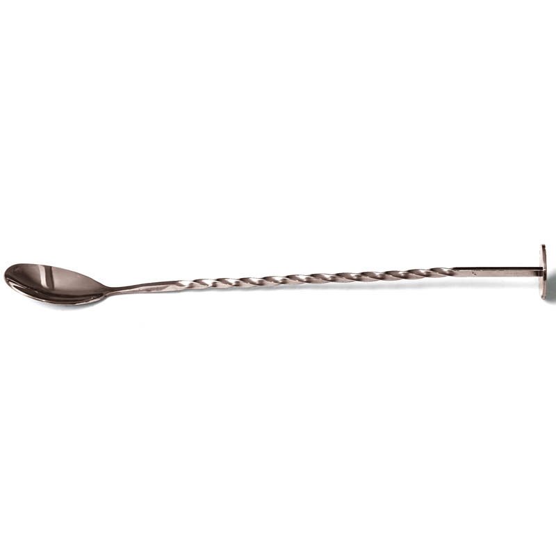 Biradlı Burgulu Bar Kaşığı, Bakır, 27 cm