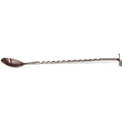 Biradlı Burgulu Bar Kaşığı, Bakır, 27 cm