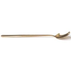 Biradlı Kokteyl Kaşığı, Altın, 22 cm