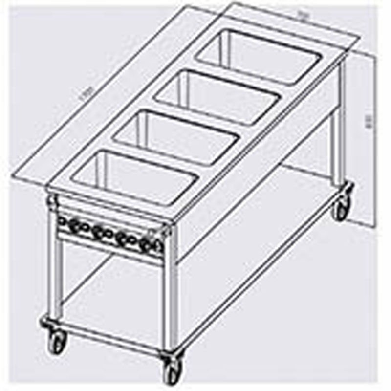 Öztiryakiler Elektrikli Bain Marie, OHBETY 4GN