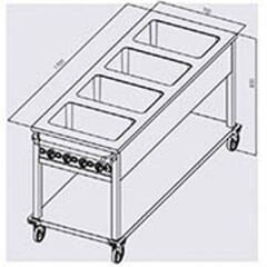 Öztiryakiler Elektrikli Bain Marie, OHBETY 4GN