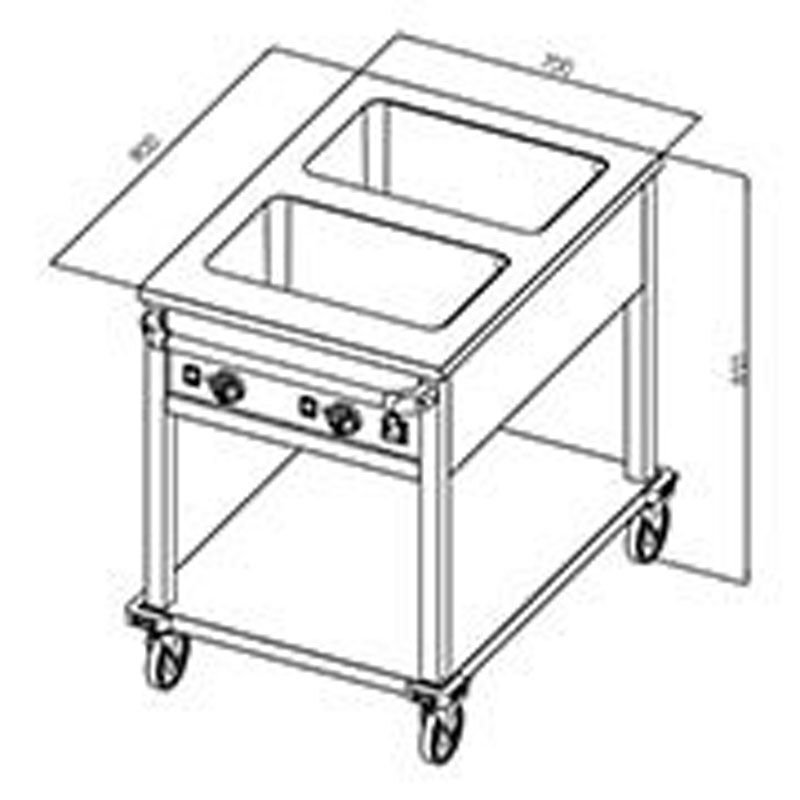 Öztiryakiler Elektrikli Bain Marie, OHBETY 2GN