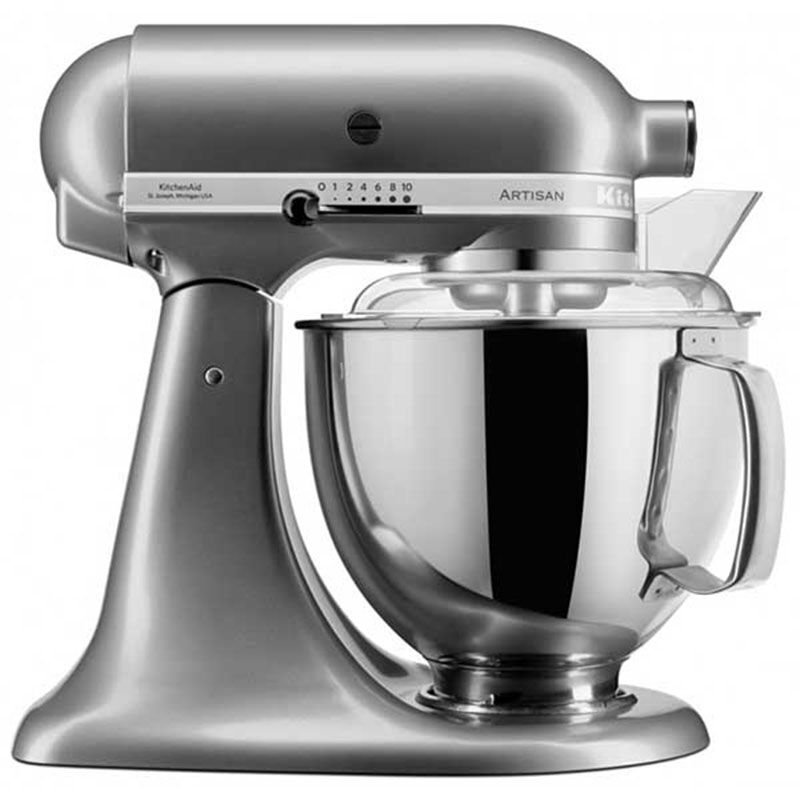 KitchenAid Artisan 4,8 L Stand Mikser, Contour Silver, 5KSM175PSECU