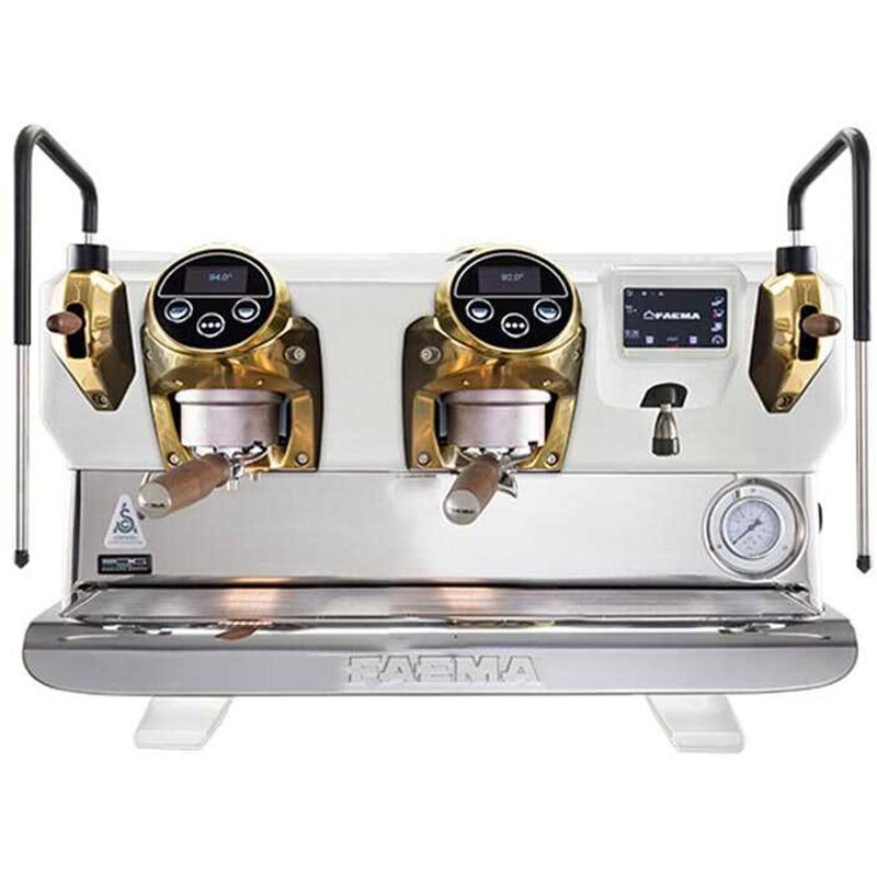 Faema E71 E A2 Wihte&Gold Otomatik Espresso Kahve Makinesi, 2 Gruplu, E71 E A/2 White&Gold
